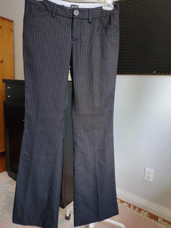 Talula Pants - Talula women's dress trousers with stripes size 0 grey color stretch
